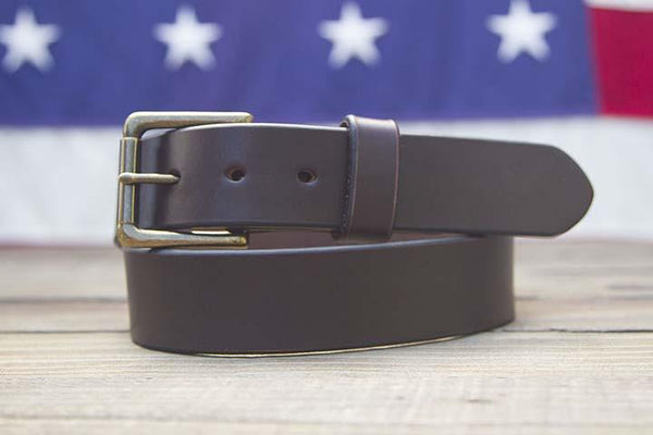 1.5" | Dark Brown Leather Belt